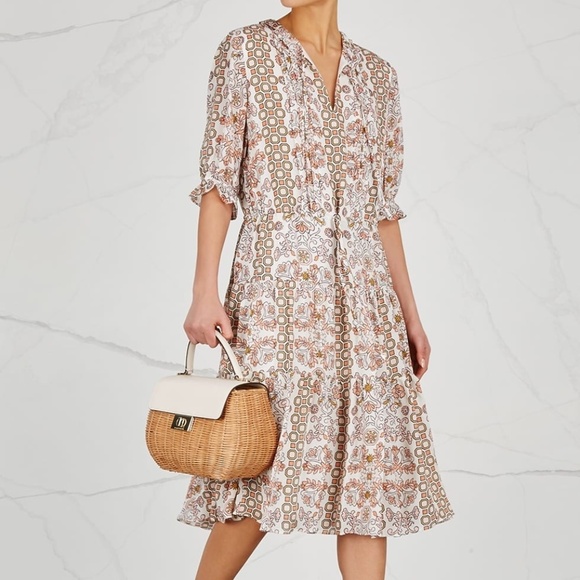 Tory burch SerenaDress Hicks Garden 10 David HicksSilk